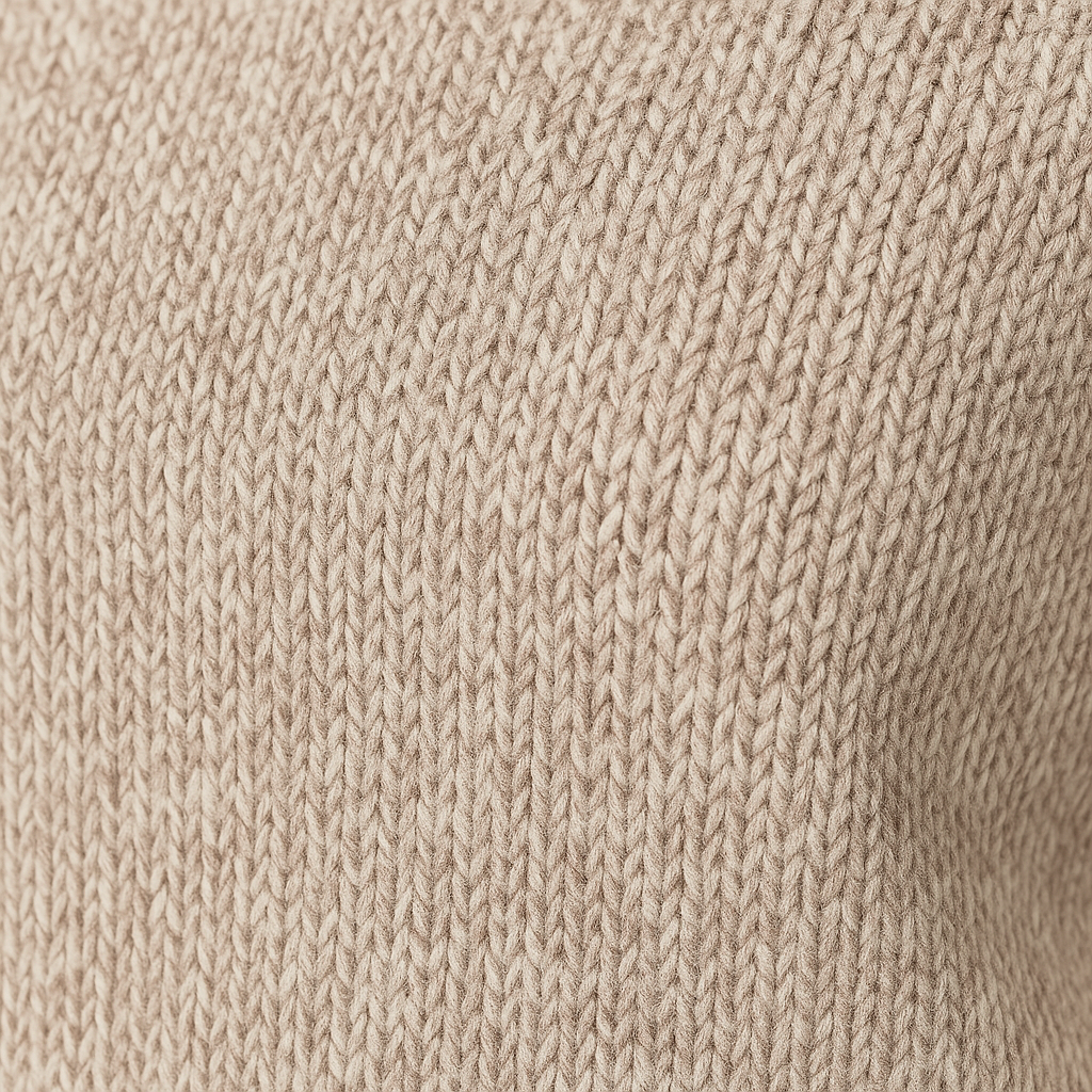 Knit cap sleeve top with mock neckline and tailored fit, styled in a minimalist design